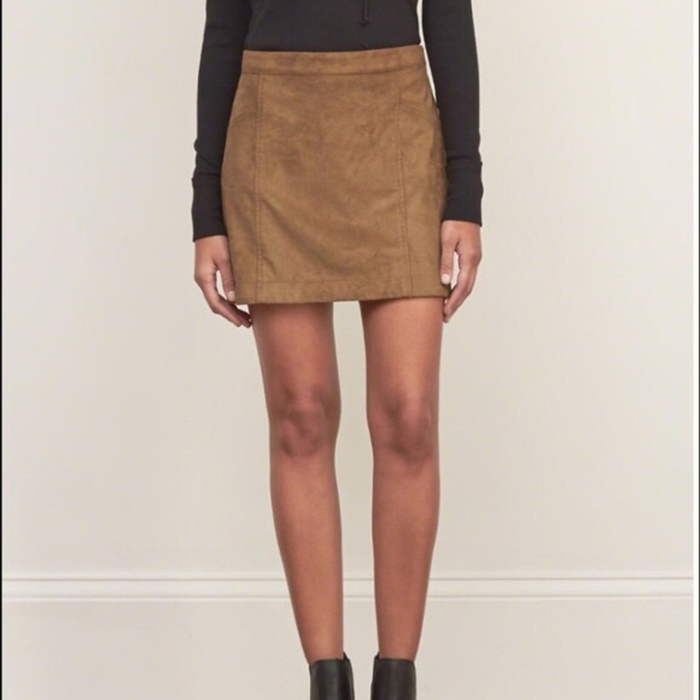 Abercrombie Faux Suede Skirt! NWT